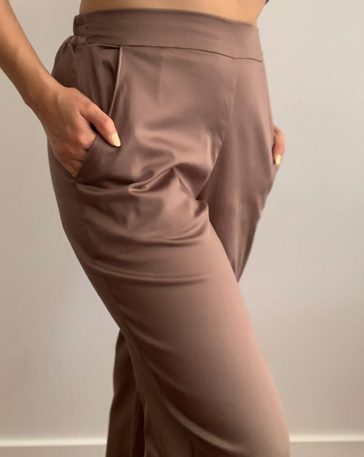 Cotton Plain Strachable Smylee Ladies Pants at Rs 263/piece in